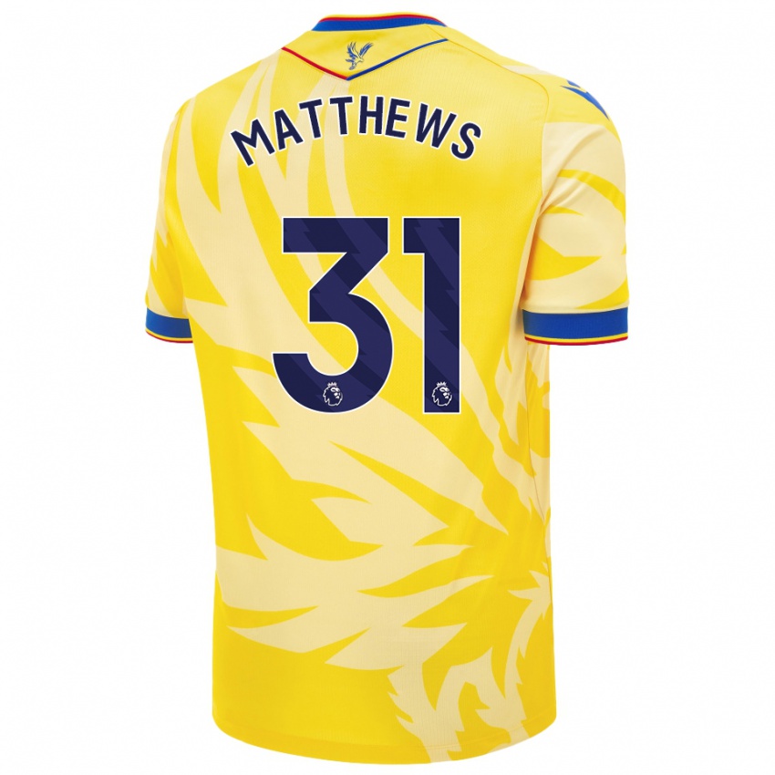 Kvinder Remi Matthews #31 Gul Udebane Spillertrøjer 2024/25 Trøje T-Shirt