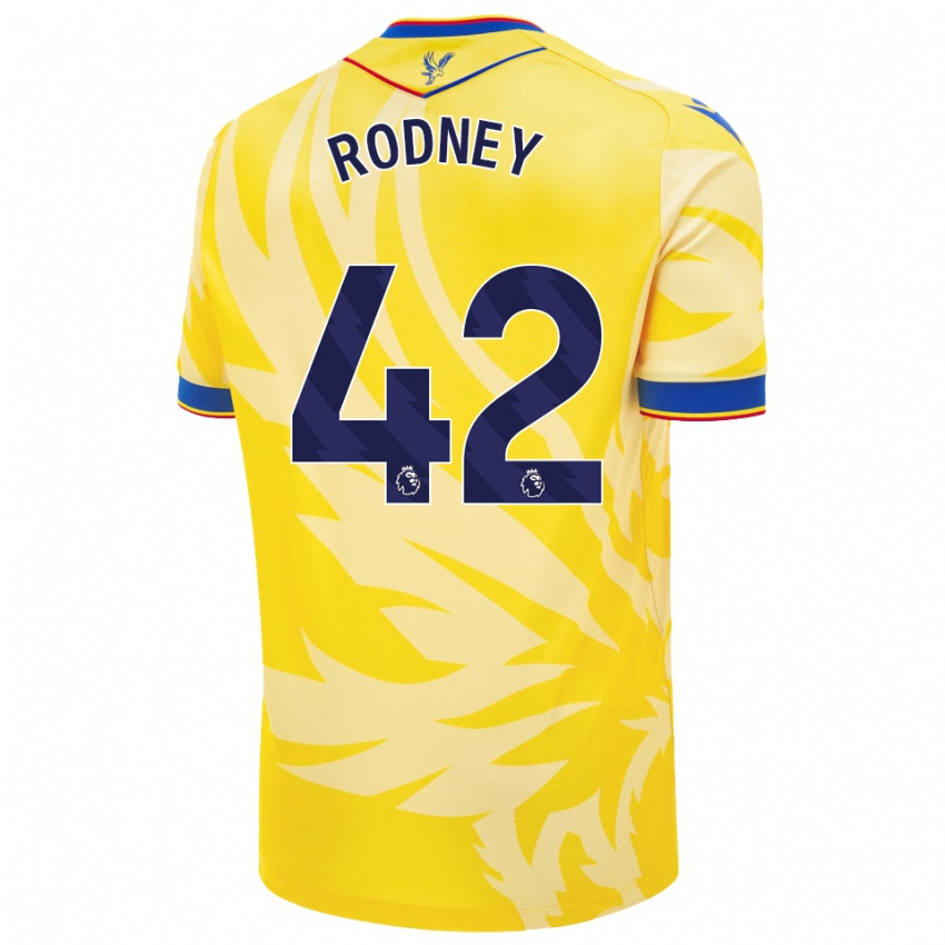 Kvinder Kaden Rodney #42 Gul Udebane Spillertrøjer 2024/25 Trøje T-Shirt