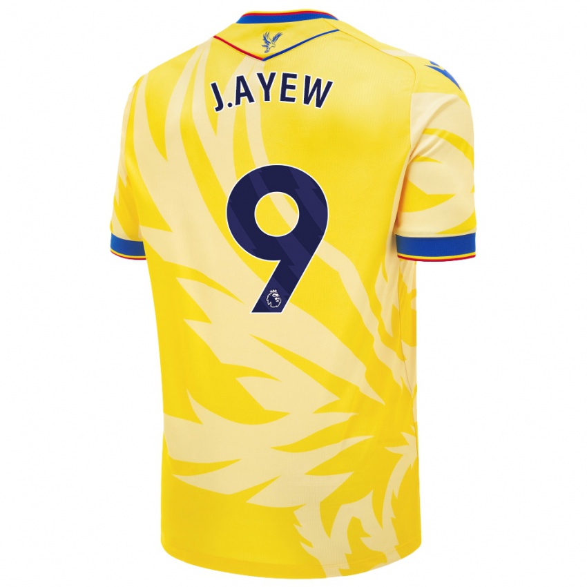 Kvinder Jordan Ayew #9 Gul Udebane Spillertrøjer 2024/25 Trøje T-Shirt