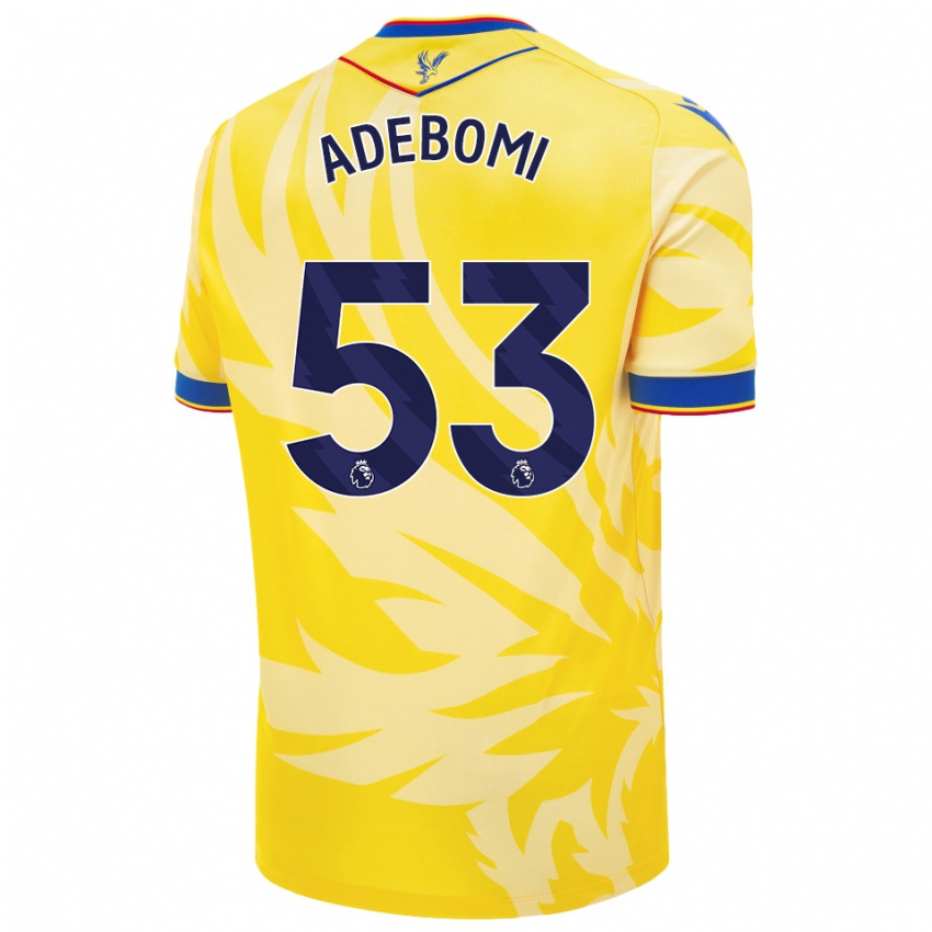 Kvinder Ademola Ola-Adebomi #53 Gul Udebane Spillertrøjer 2024/25 Trøje T-Shirt