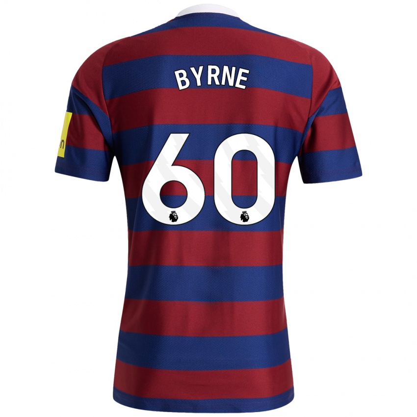 Kvinder Reece Byrne #60 Bordeaux Marineblå Udebane Spillertrøjer 2024/25 Trøje T-Shirt