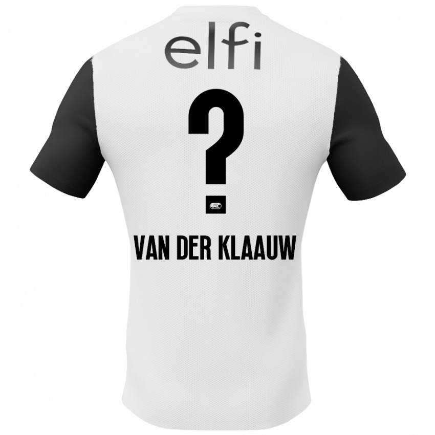 Kvinder Deacon Van Der Klaauw #0 Hvid Sort Udebane Spillertrøjer 2024/25 Trøje T-Shirt