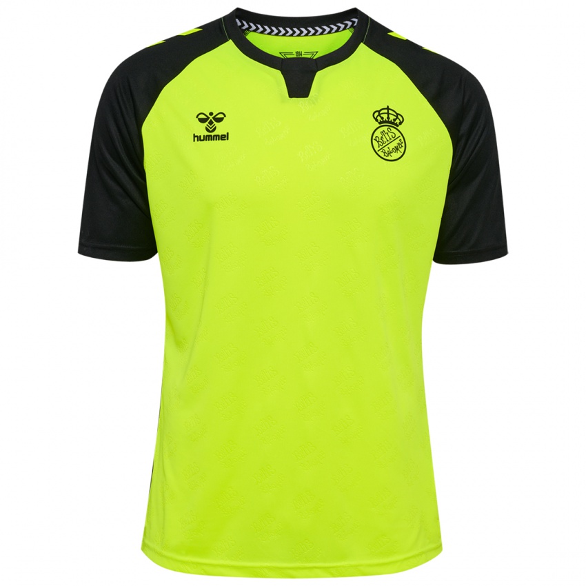 Kvinder Rhiannon Roberts #6 Fluorescerende Gul Sort Udebane Spillertrøjer 2024/25 Trøje T-Shirt