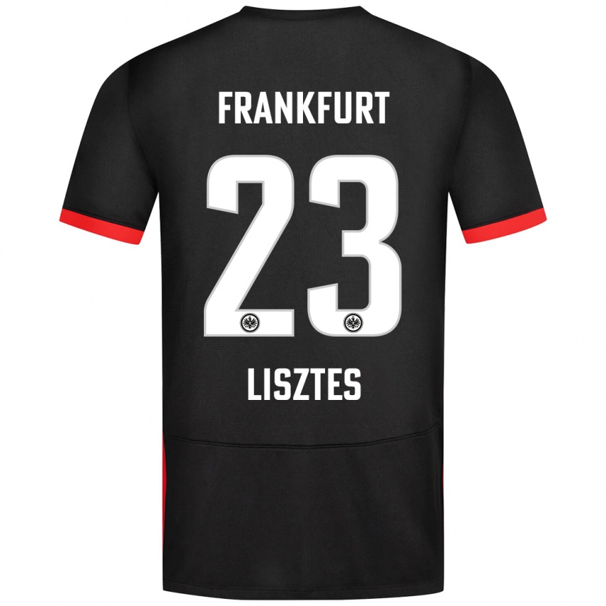 Kvinder Krisztián Lisztes #23 Sort Udebane Spillertrøjer 2024/25 Trøje T-Shirt