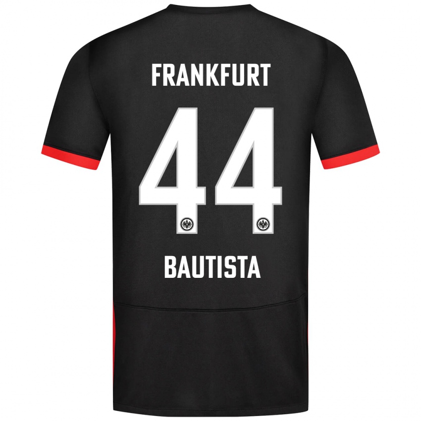 Kvinder Davis Bautista #44 Sort Udebane Spillertrøjer 2024/25 Trøje T-Shirt