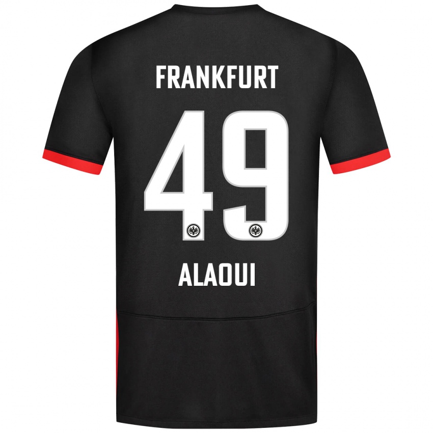 Kvinder Anas Alaoui #49 Sort Udebane Spillertrøjer 2024/25 Trøje T-Shirt