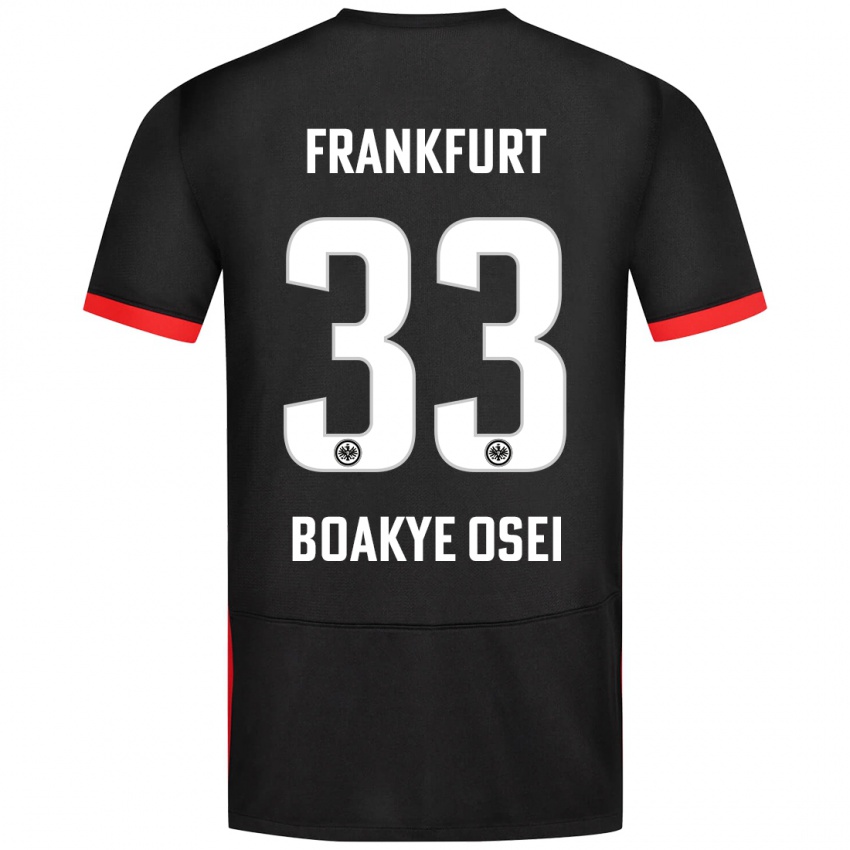 Kvinder Derek Boakye-Osei #33 Sort Udebane Spillertrøjer 2024/25 Trøje T-Shirt