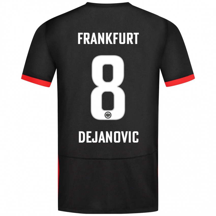 Kvinder Daniel Dejanovic #8 Sort Udebane Spillertrøjer 2024/25 Trøje T-Shirt