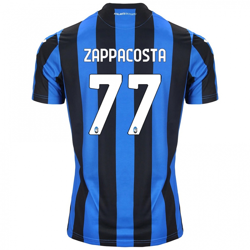 Børn Davide Zappacosta #77 Blå Sort Hjemmebane Spillertrøjer 2024/25 Trøje T-Shirt