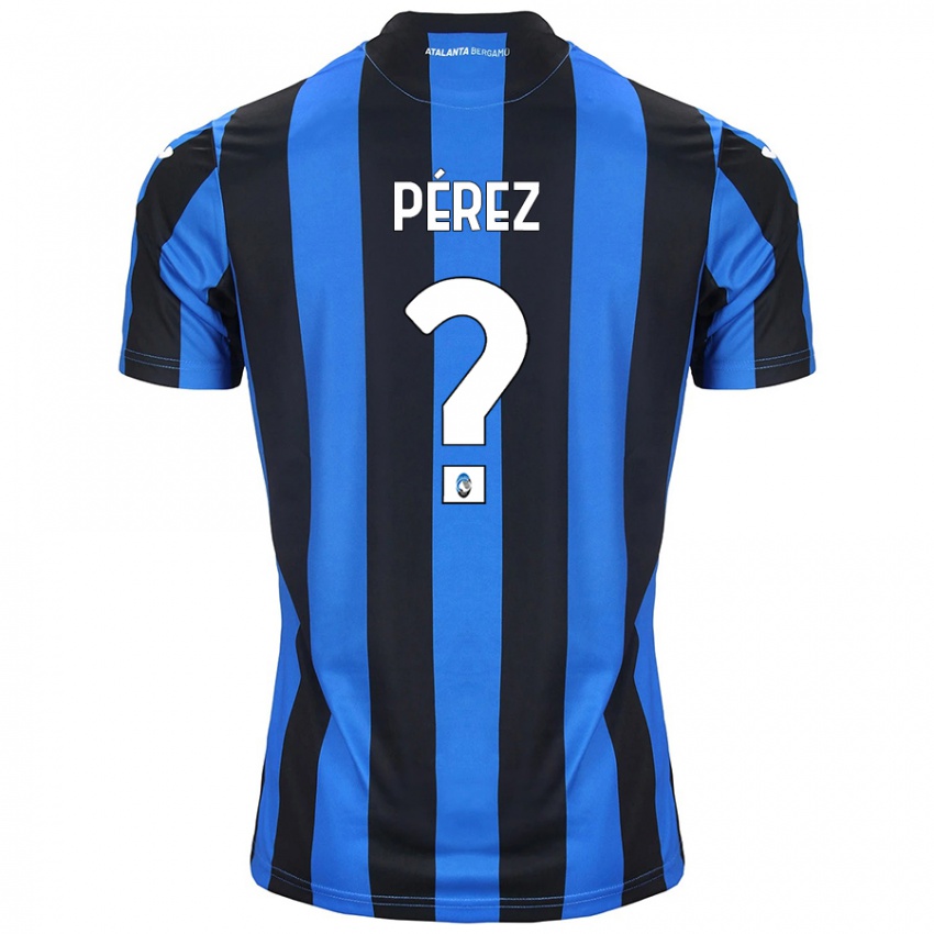 Børn David Pérez #0 Blå Sort Hjemmebane Spillertrøjer 2024/25 Trøje T-Shirt