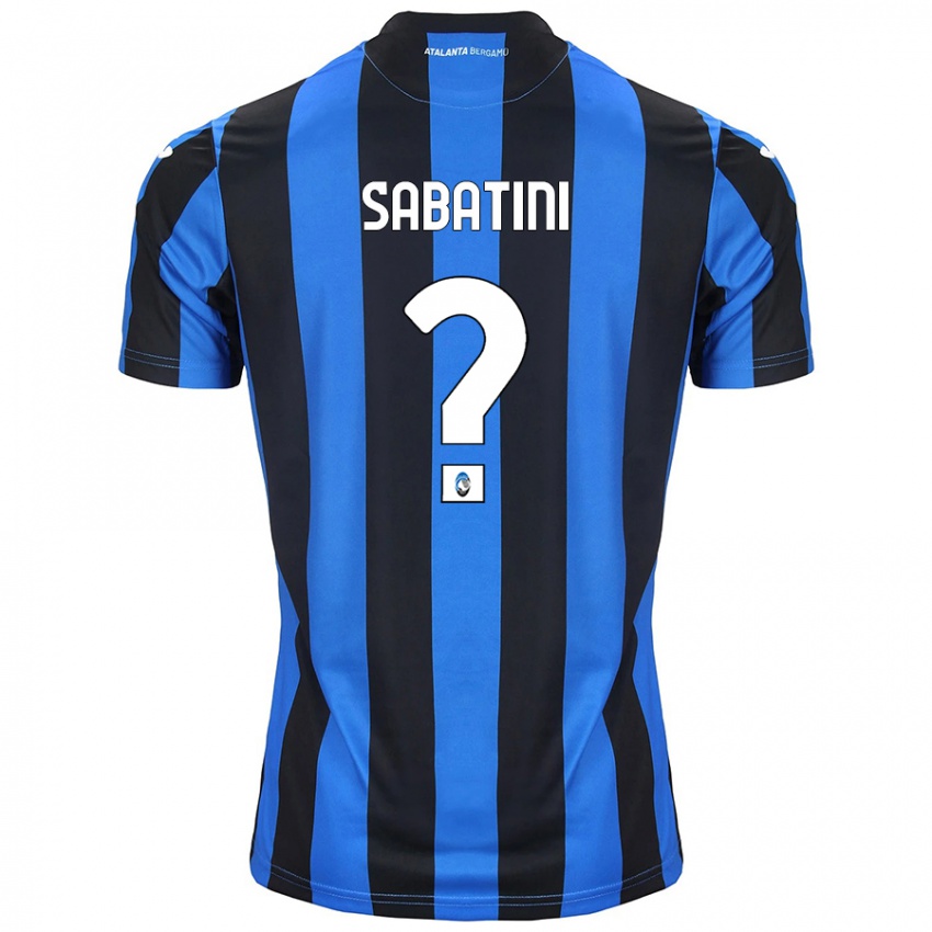 Børn Carlo Sabatini #0 Blå Sort Hjemmebane Spillertrøjer 2024/25 Trøje T-Shirt