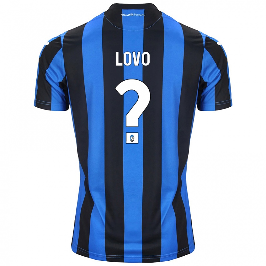 Børn Pietro Lovo #0 Blå Sort Hjemmebane Spillertrøjer 2024/25 Trøje T-Shirt