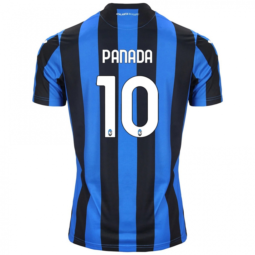 Børn Simone Panada #10 Blå Sort Hjemmebane Spillertrøjer 2024/25 Trøje T-Shirt