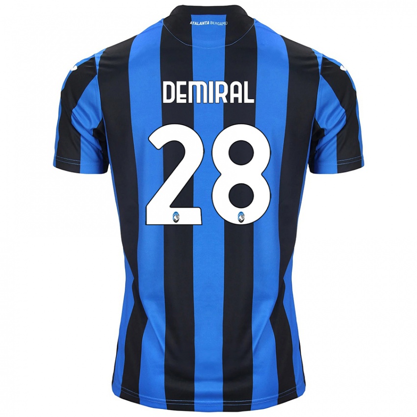 Børn Merih Demiral #28 Blå Sort Hjemmebane Spillertrøjer 2024/25 Trøje T-Shirt