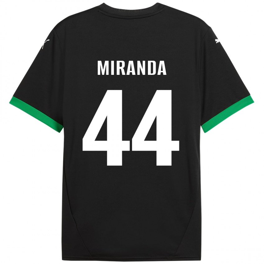 Børn Kevin Miranda #44 Sort Mørkegrøn Hjemmebane Spillertrøjer 2024/25 Trøje T-Shirt