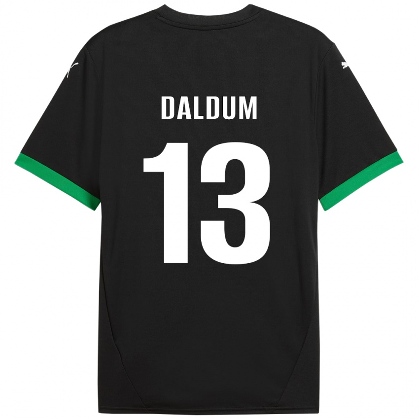 Børn Sonosi Daldum #13 Sort Mørkegrøn Hjemmebane Spillertrøjer 2024/25 Trøje T-Shirt