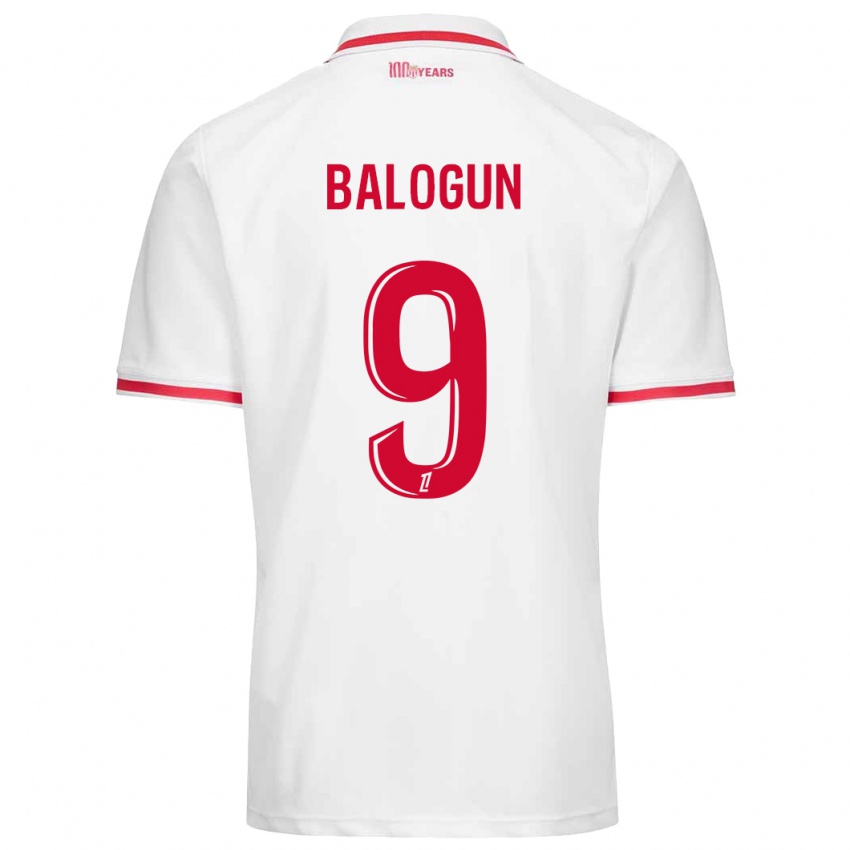 Børn Folarin Balogun #9 Hvid Rød Hjemmebane Spillertrøjer 2024/25 Trøje T-Shirt