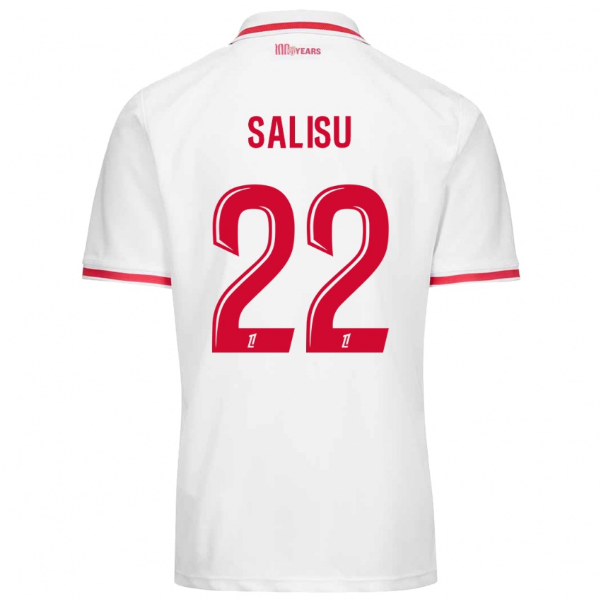 Børn Mohammed Salisu #22 Hvid Rød Hjemmebane Spillertrøjer 2024/25 Trøje T-Shirt