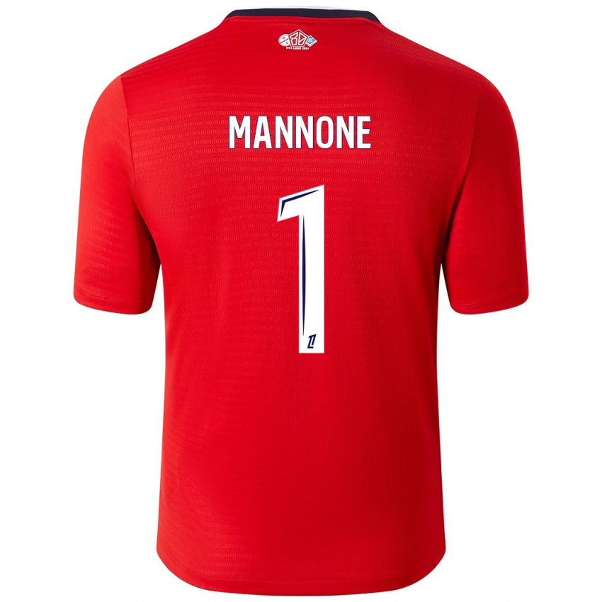 Børn Vito Mannone #1 Rød Hvid Hjemmebane Spillertrøjer 2024/25 Trøje T-Shirt