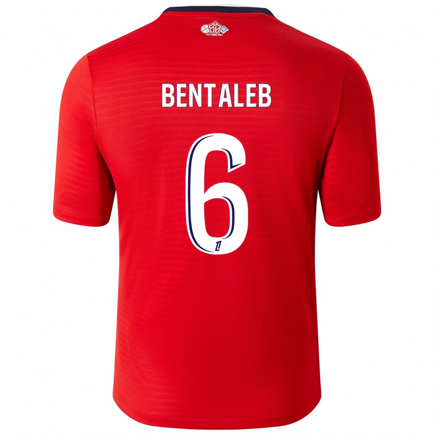 Børn Nabil Bentaleb #6 Rød Hvid Hjemmebane Spillertrøjer 2024/25 Trøje T-Shirt