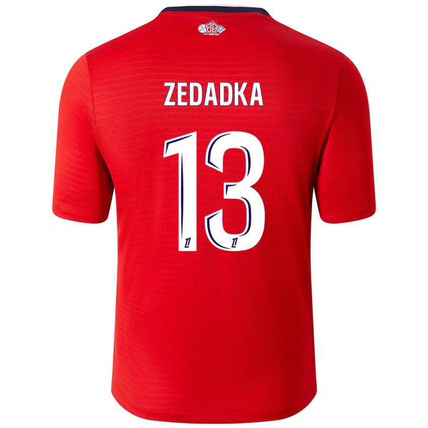 Børn Akim Zedadka #13 Rød Hvid Hjemmebane Spillertrøjer 2024/25 Trøje T-Shirt