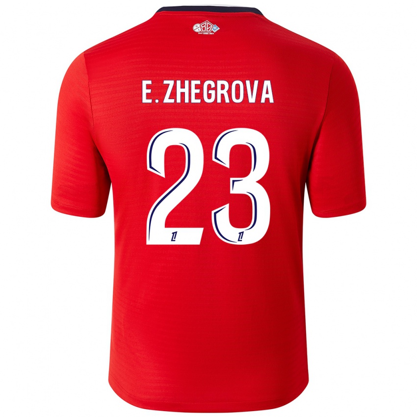 Børn Edon Zhegrova #23 Rød Hvid Hjemmebane Spillertrøjer 2024/25 Trøje T-Shirt