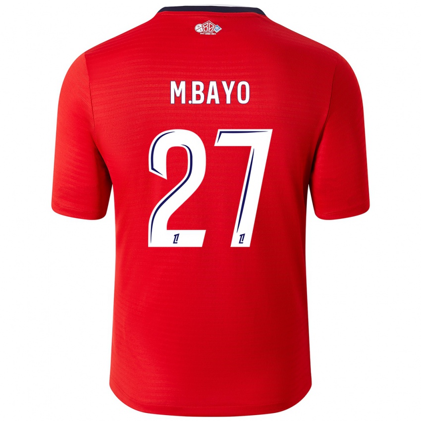 Børn Mohamed Bayo #27 Rød Hvid Hjemmebane Spillertrøjer 2024/25 Trøje T-Shirt