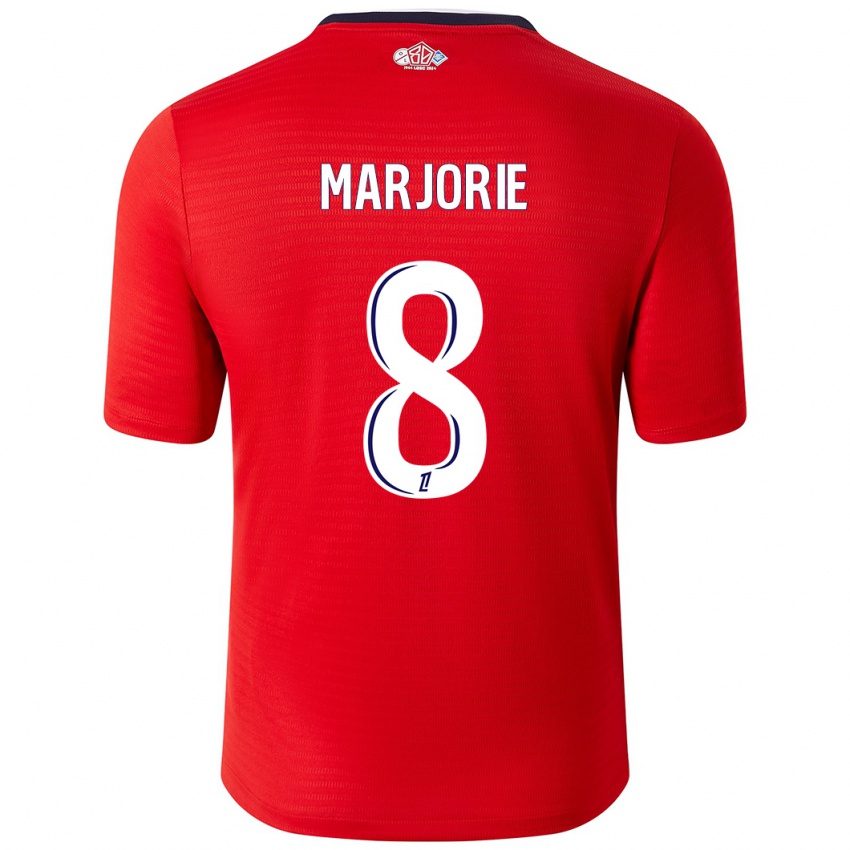 Børn Marjorie #8 Rød Hvid Hjemmebane Spillertrøjer 2024/25 Trøje T-Shirt