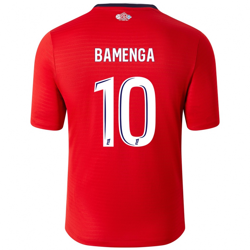 Børn Naomie Bamenga #10 Rød Hvid Hjemmebane Spillertrøjer 2024/25 Trøje T-Shirt