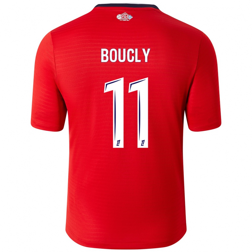 Børn Maïté Boucly #11 Rød Hvid Hjemmebane Spillertrøjer 2024/25 Trøje T-Shirt