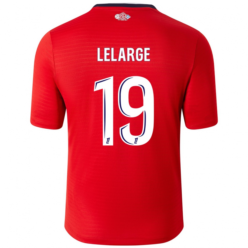 Børn Claire Lelarge #19 Rød Hvid Hjemmebane Spillertrøjer 2024/25 Trøje T-Shirt