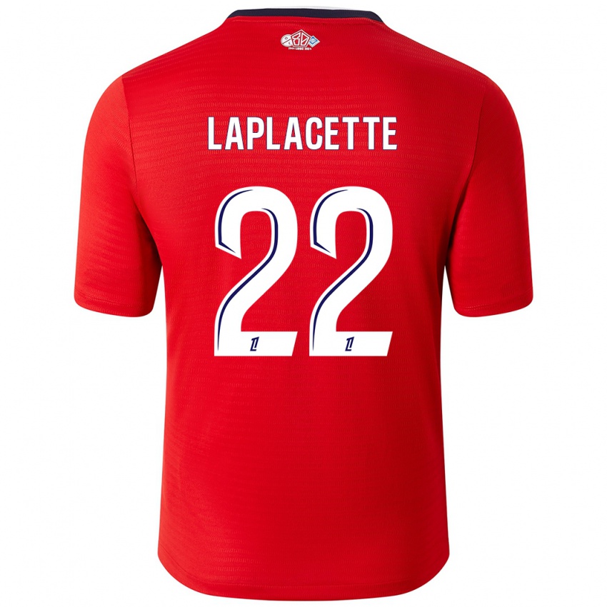 Børn Tess Laplacette #22 Rød Hvid Hjemmebane Spillertrøjer 2024/25 Trøje T-Shirt