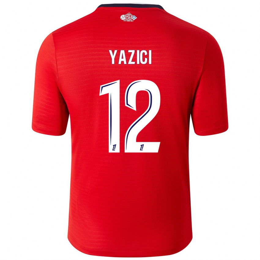 Børn Yusuf Yazici #12 Rød Hvid Hjemmebane Spillertrøjer 2024/25 Trøje T-Shirt