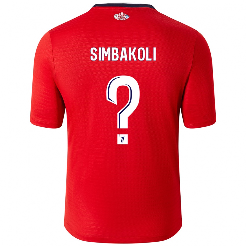 Børn Mamadou Simbakoli #0 Rød Hvid Hjemmebane Spillertrøjer 2024/25 Trøje T-Shirt