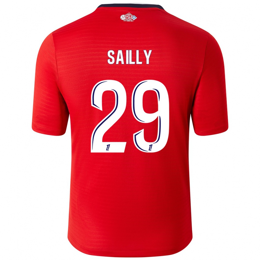 Børn Charlotte Sailly #29 Rød Hvid Hjemmebane Spillertrøjer 2024/25 Trøje T-Shirt