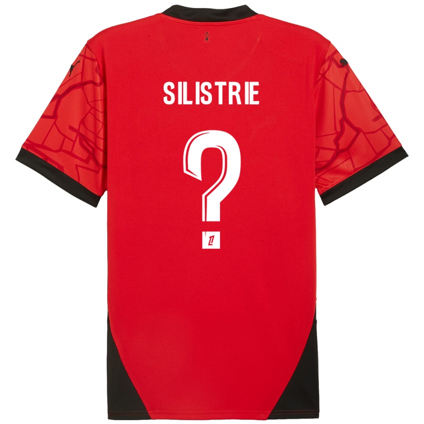 Børn Mathys Silistrie #0 Rød Sort Hjemmebane Spillertrøjer 2024/25 Trøje T-Shirt