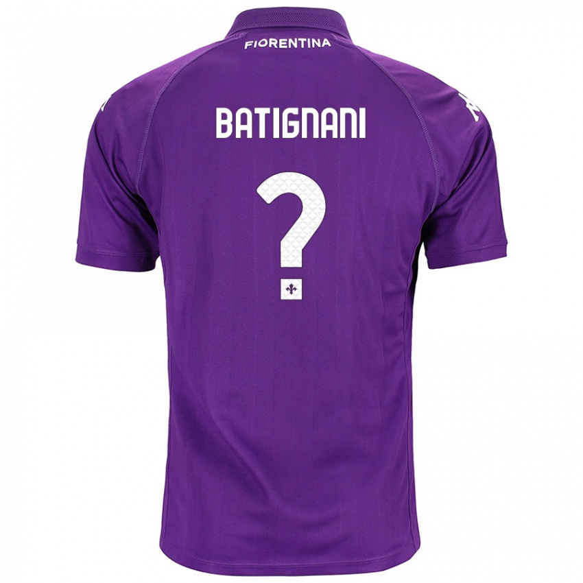 Børn Francesco Batignani #0 Lilla Hjemmebane Spillertrøjer 2024/25 Trøje T-Shirt