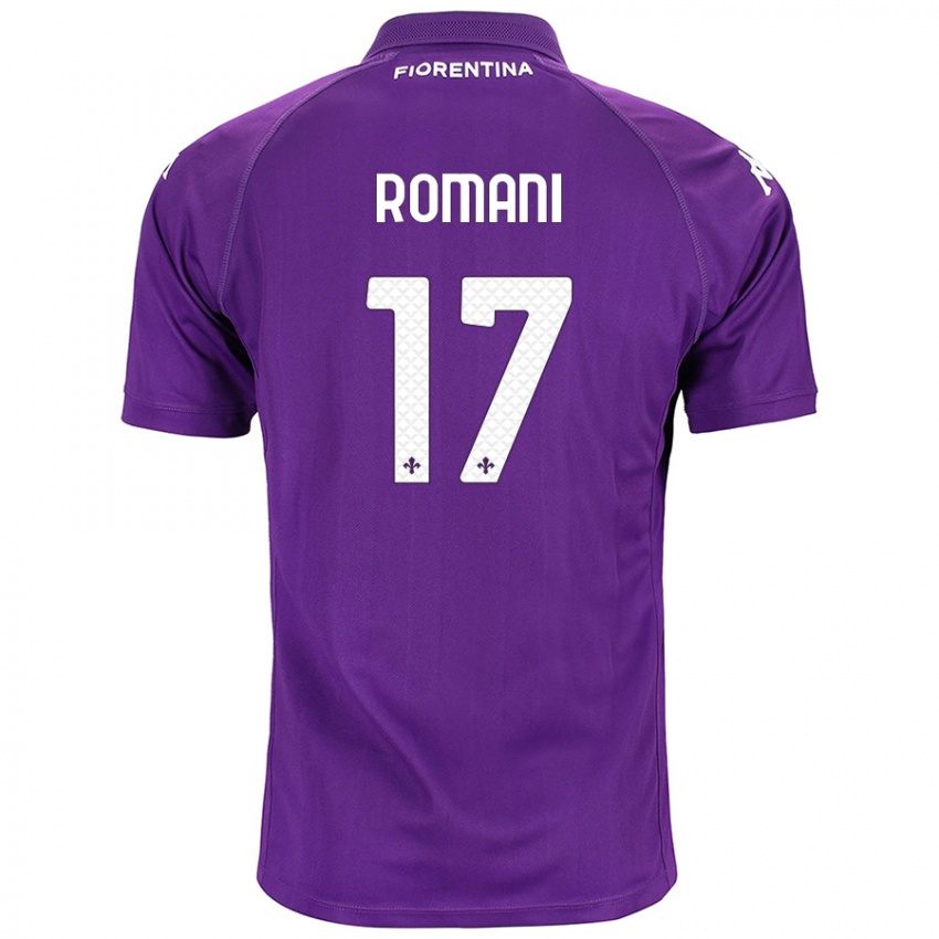 Børn Lorenzo Romani #17 Lilla Hjemmebane Spillertrøjer 2024/25 Trøje T-Shirt