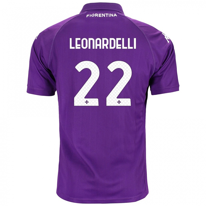 Børn Pietro Leonardelli #22 Lilla Hjemmebane Spillertrøjer 2024/25 Trøje T-Shirt