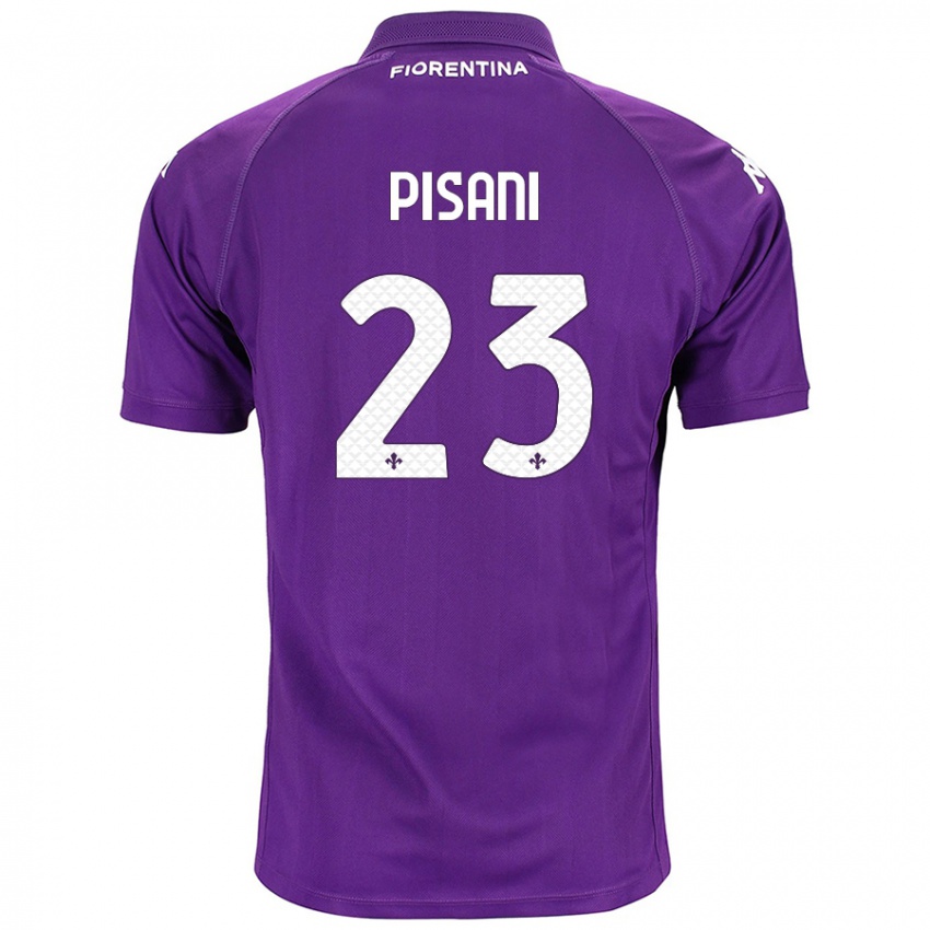 Børn Diego Pisani #23 Lilla Hjemmebane Spillertrøjer 2024/25 Trøje T-Shirt