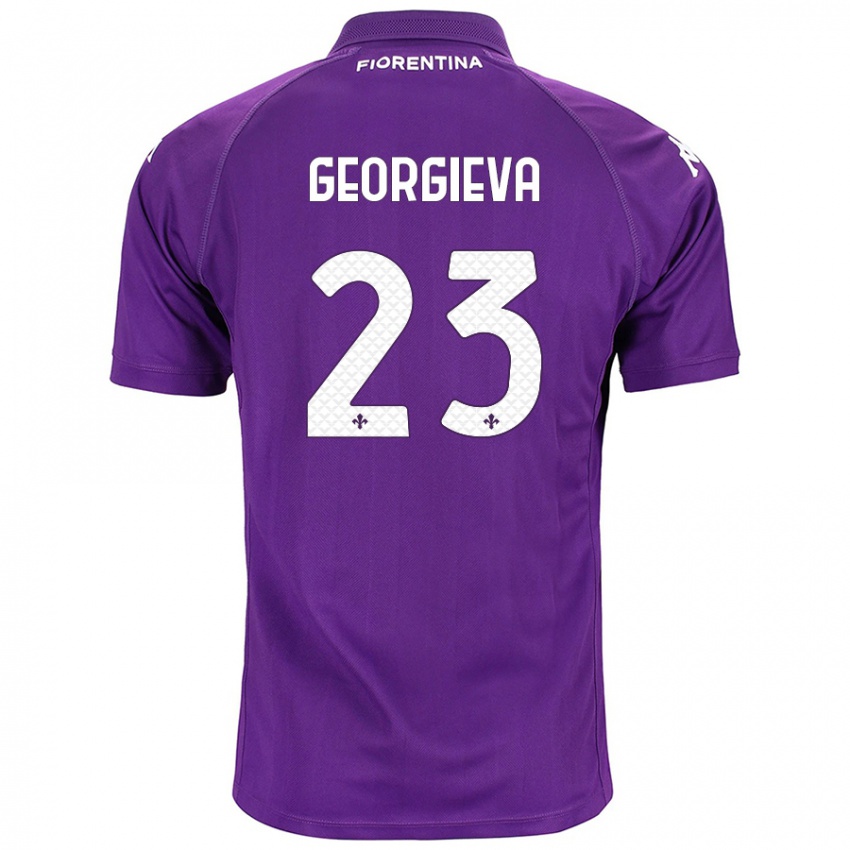 Børn Marina Georgieva #23 Lilla Hjemmebane Spillertrøjer 2024/25 Trøje T-Shirt