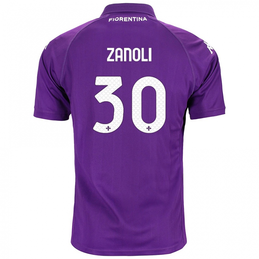 Børn Martina Zanoli #30 Lilla Hjemmebane Spillertrøjer 2024/25 Trøje T-Shirt