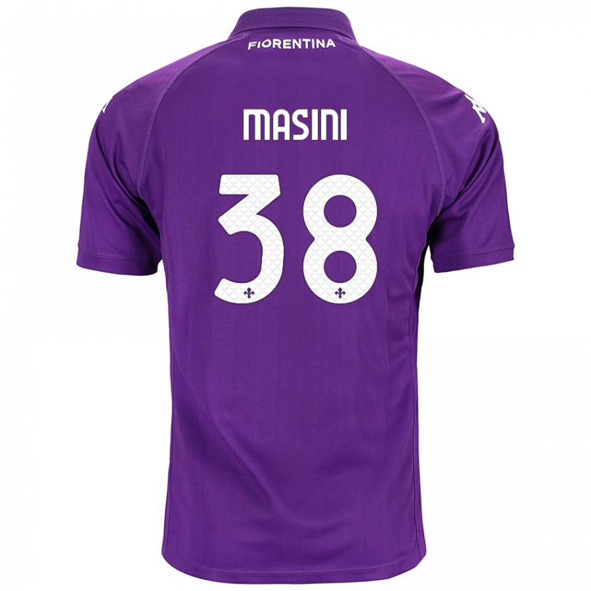 Børn Linda Masini #38 Lilla Hjemmebane Spillertrøjer 2024/25 Trøje T-Shirt