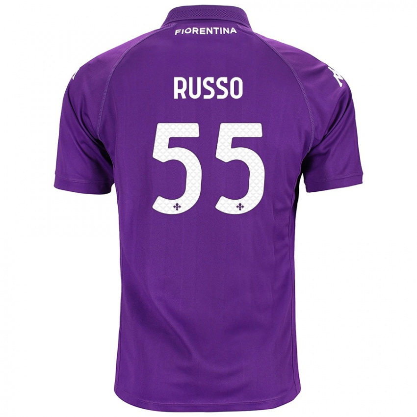 Børn Federica Russo #55 Lilla Hjemmebane Spillertrøjer 2024/25 Trøje T-Shirt