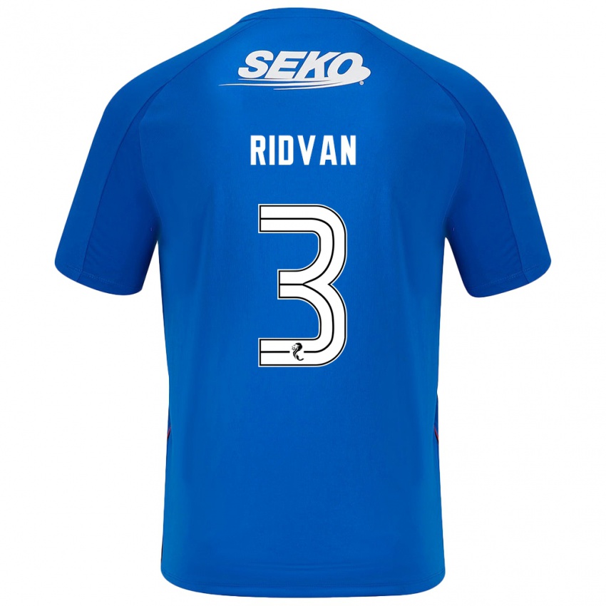 Børn Rıdvan Yılmaz #3 Mørkeblå Hjemmebane Spillertrøjer 2024/25 Trøje T-Shirt