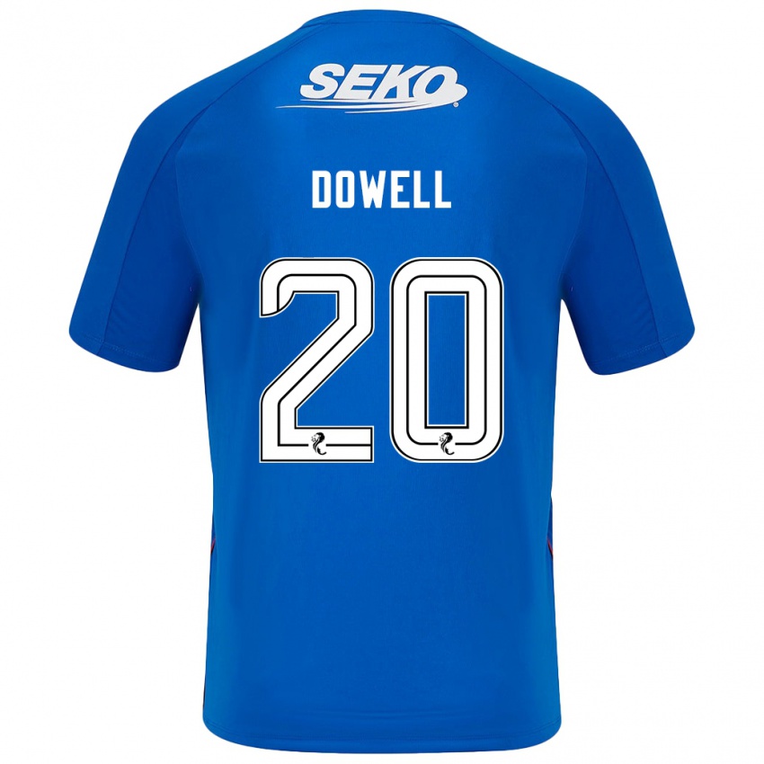 Børn Kieran Dowell #20 Mørkeblå Hjemmebane Spillertrøjer 2024/25 Trøje T-Shirt