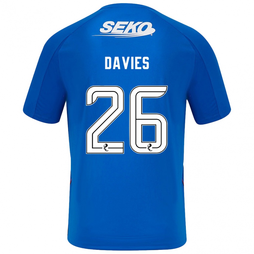 Børn Ben Davies #26 Mørkeblå Hjemmebane Spillertrøjer 2024/25 Trøje T-Shirt