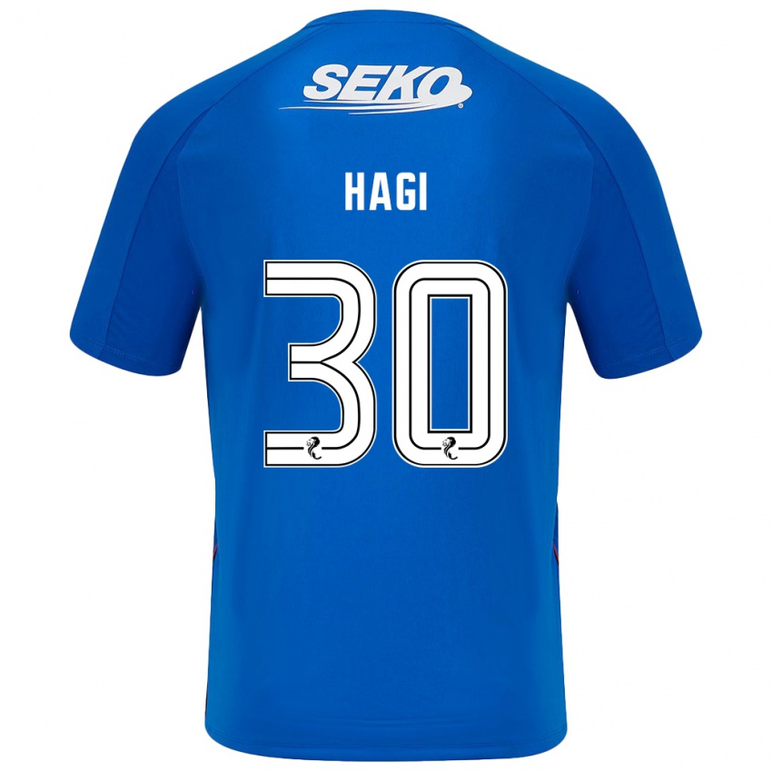 Børn Ianis Hagi #30 Mørkeblå Hjemmebane Spillertrøjer 2024/25 Trøje T-Shirt