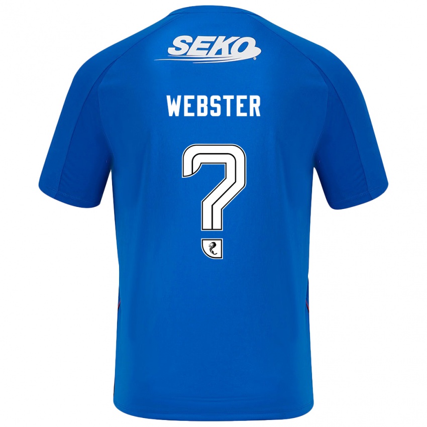 Børn Kristian Webster #0 Mørkeblå Hjemmebane Spillertrøjer 2024/25 Trøje T-Shirt