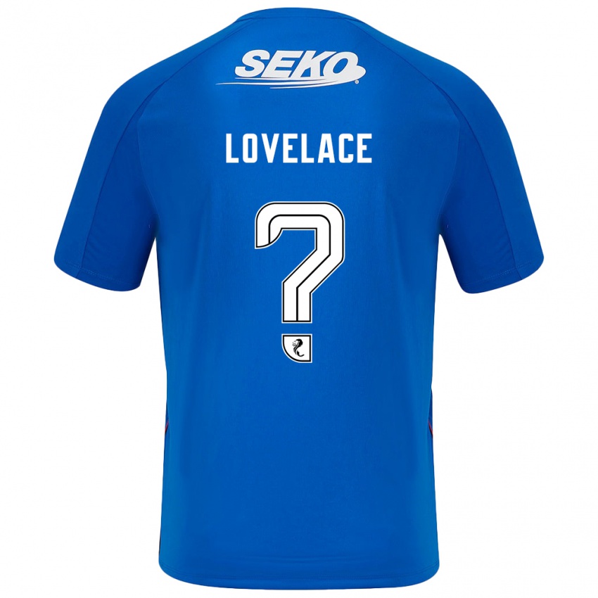 Børn Zak Lovelace #0 Mørkeblå Hjemmebane Spillertrøjer 2024/25 Trøje T-Shirt